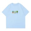 Pure Cotton Versatile Loose-Fit T-Shirt — Blue