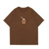 Minimalist-Design Fashion T-Shirt — Coffee Brown
