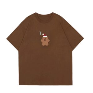 Minimalist-Design Fashion T-Shirt — Coffee Brown