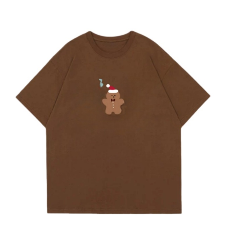 Minimalist-Design Fashion T-Shirt — Coffee Brown